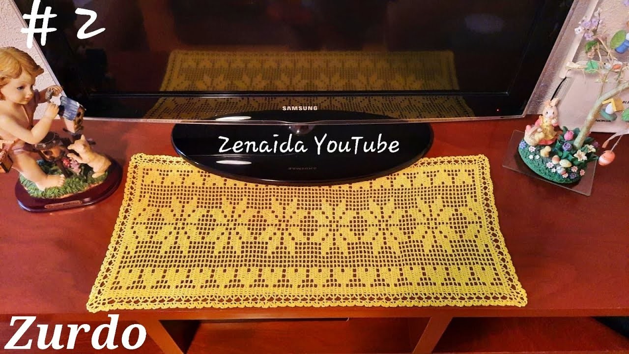 ZURDO, #2 Elegante Camino de mesa Noche Buena #zenaida #crochet