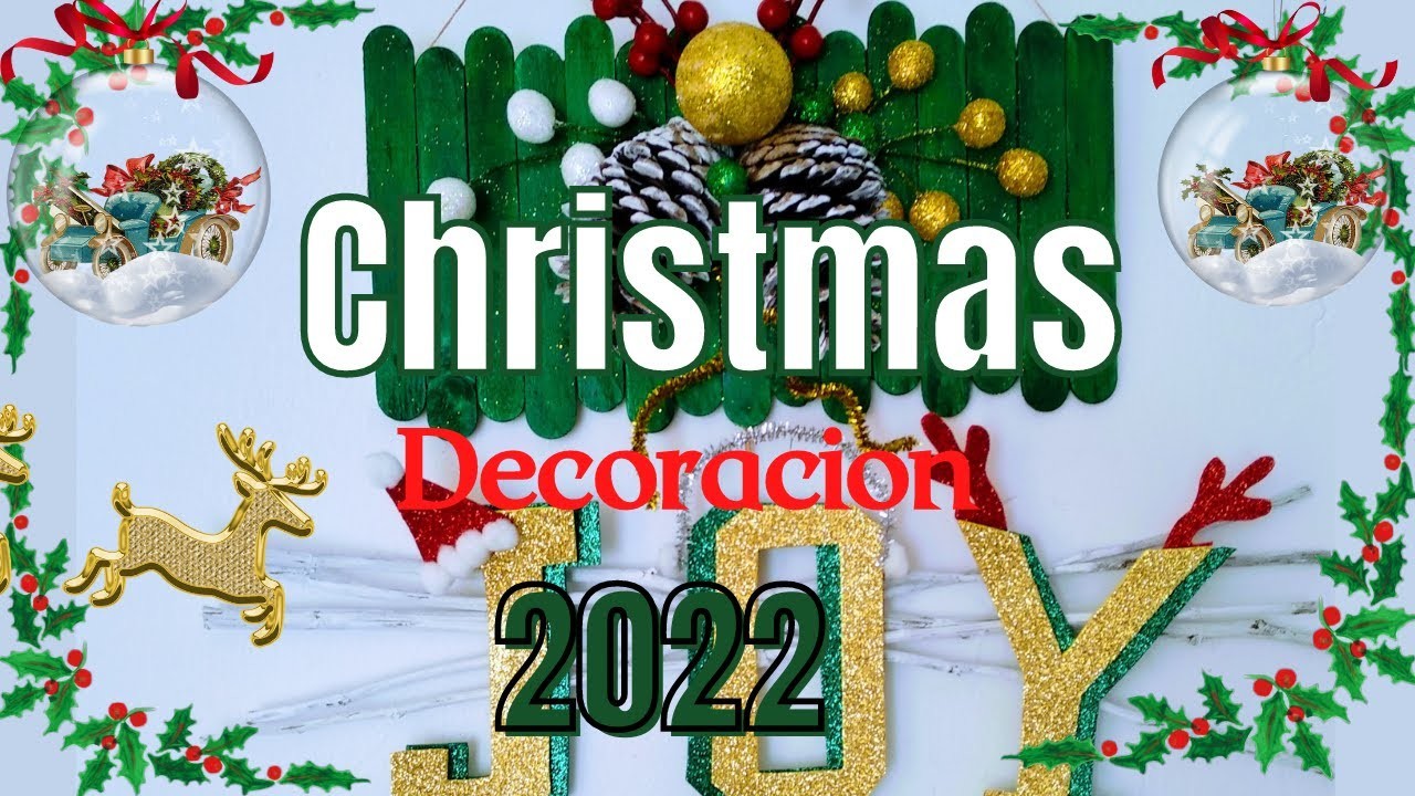 COMO HACER MANUALIDADES NAVIDEÑA PARA TU PUERTA 2022, #diy  #christmasdecorations #christmas #decor