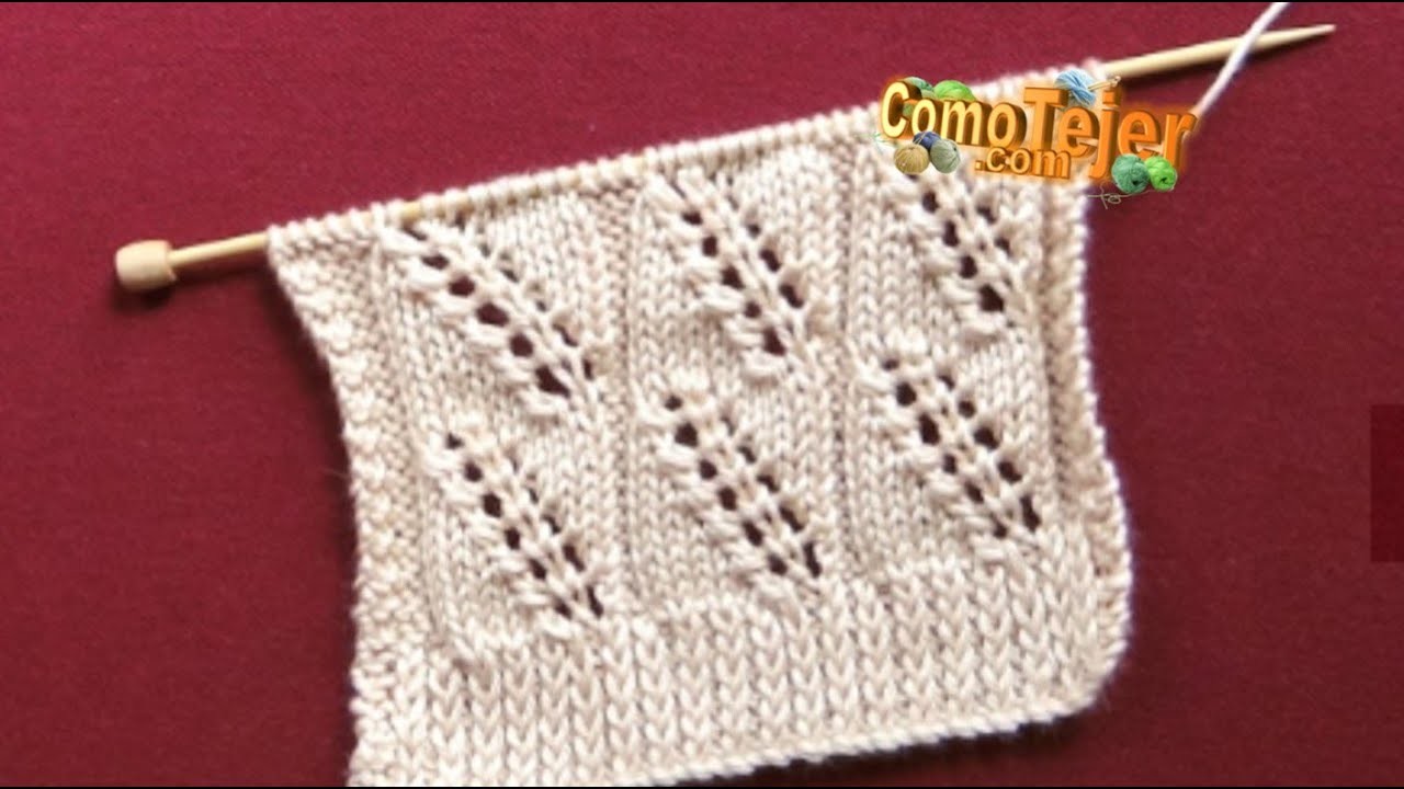 Elástico y Puntada para Suéter 2 Patrones completos 2 agujas, palitos, tricot (1021)
