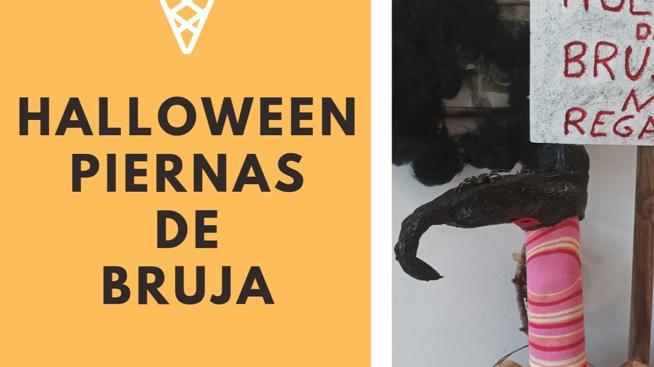 HALLOWEEN PIERNAS DE BRUJA.Zapatos de bruja.DIY CRAFTS de Halloween.Manualidad decoración barata.