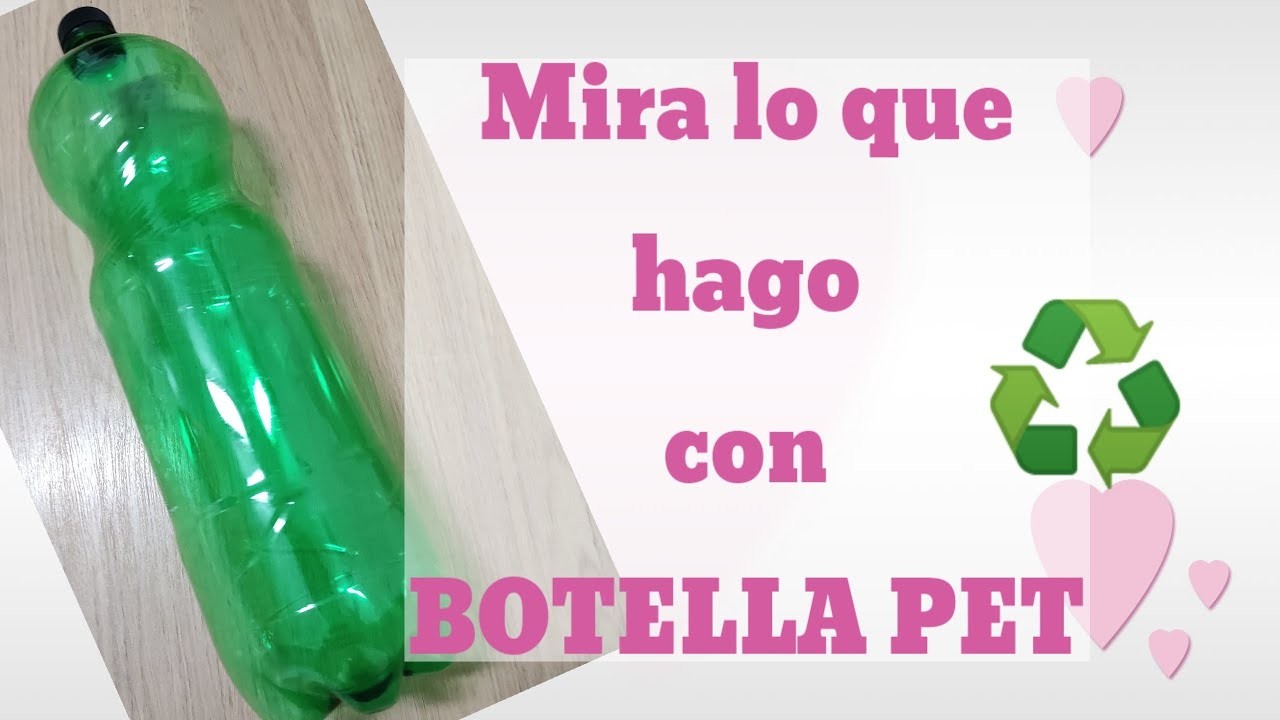 ♻️MANUALIDAD con BOTELLA DE PLÁSTICO ♻️ IDEAS CON RECICLAJE garrafa PET