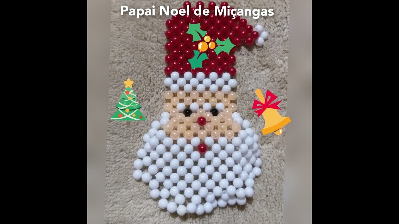 Papai Noel de Miçangas - Beads Santa Claus - Claus de cuentas - 1.2