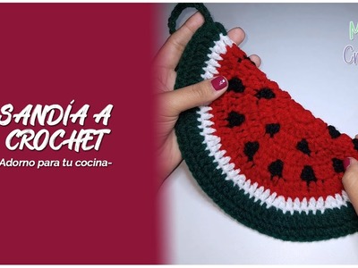 ???? SANDÍA a crochet, ADORNO para tu COCINA || Mundo del Crochet ????
