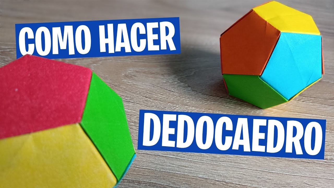COMO HACER DODECAEDRO DE PAPEL - Origami - DIY - Figuras Modulares - Manualidades con Quiire