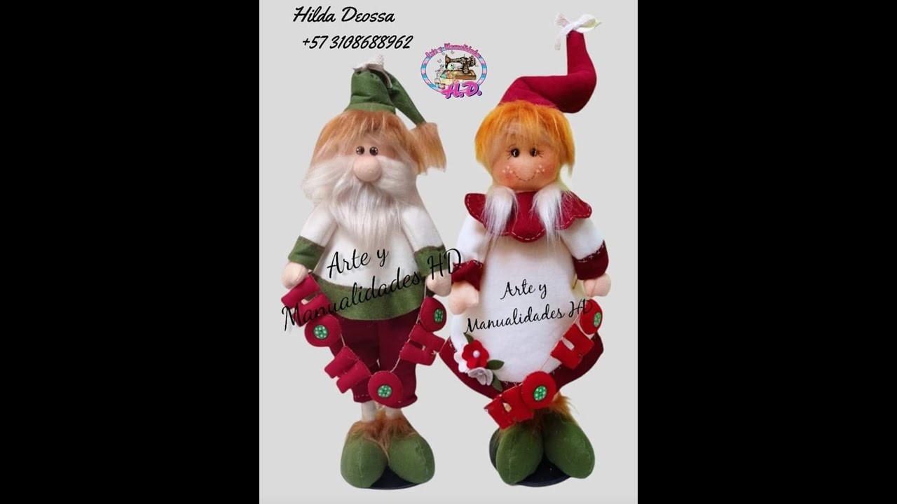 PAREJA DE GNOMOS HO HO HO