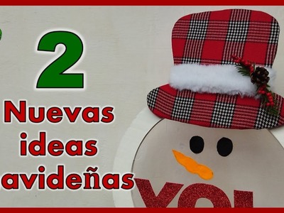 2 NUEVAS IDEAS NAVIDEÑAS 2022. Manualidades navideñas con reciclaje. Christmas crafts for the home
