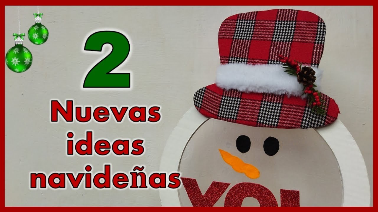 2 NUEVAS IDEAS NAVIDEÑAS 2022. Manualidades navideñas con reciclaje. Christmas crafts for the home