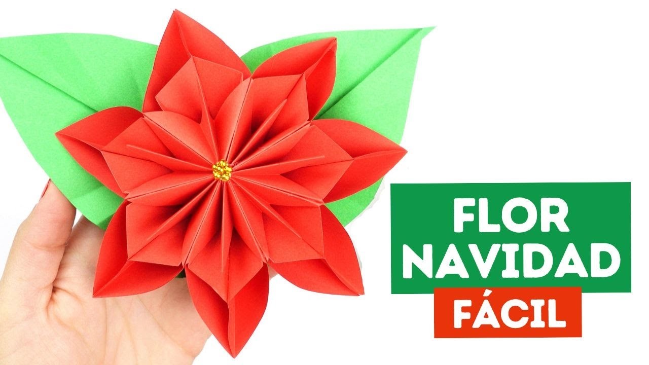 Cómo hacer flores de papel para navidad ¡Fácil y paso a paso!