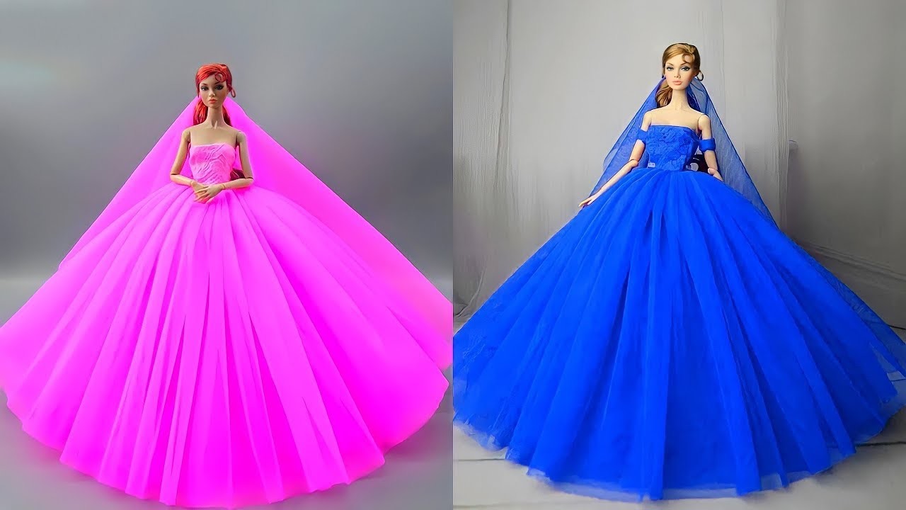 Cómo hacer Ropa para Barbies, Awesome DIY Crafts, Vestidos para Muñecas | Barbie Crafts Es
