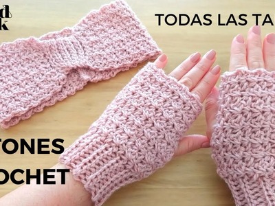 Cómo tejer mitones o guantes sin dedo a crochet en todas las medidas