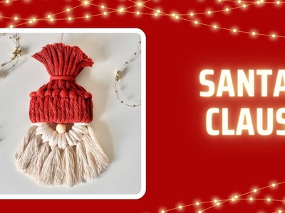 GNOMO o ???? Santa Claus de MACRAMÉ ~ DIY Macramé Hipster Santa Claus