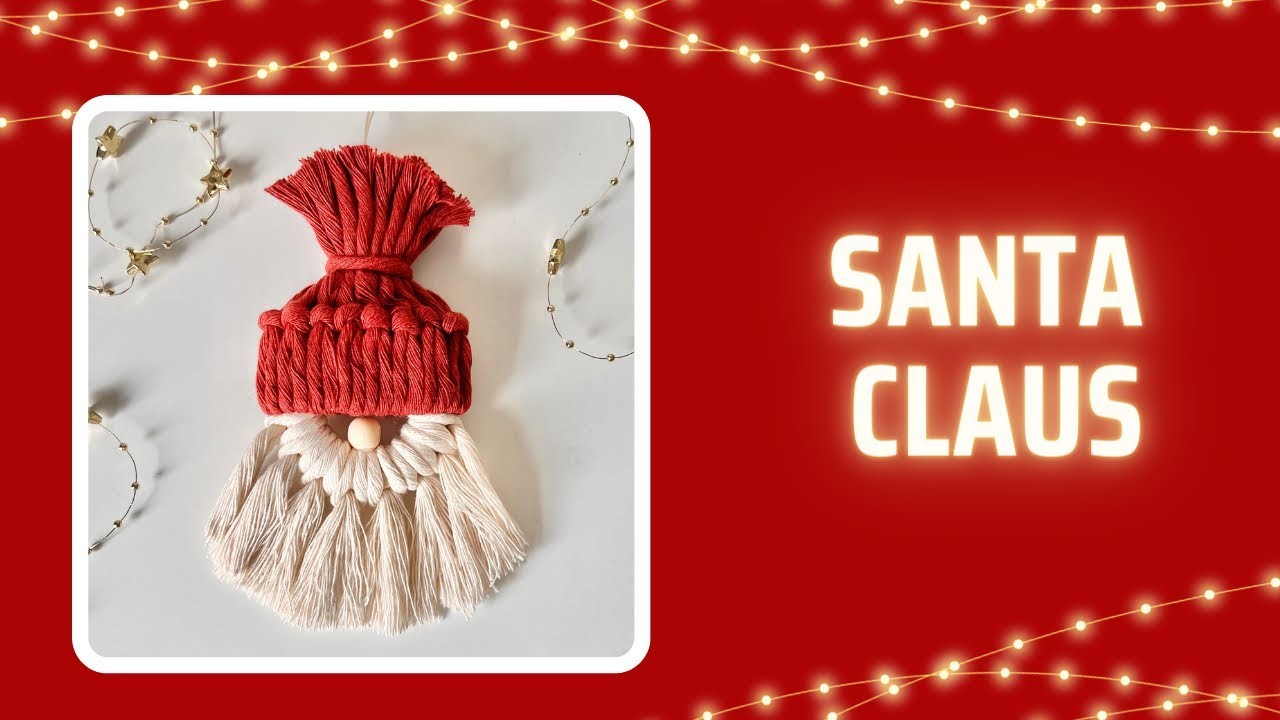 GNOMO o ???? Santa Claus de MACRAMÉ ~ DIY Macramé Hipster Santa Claus