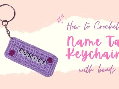 Name Tag Keychain Crochet Tutorial ????