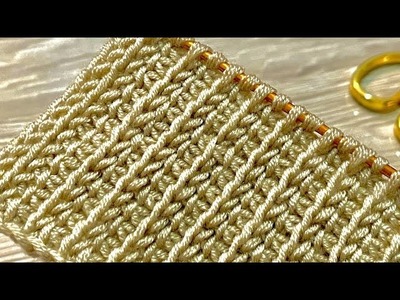 VERY EASY TUNISIAN CROCHET????. How to do crochet knitting