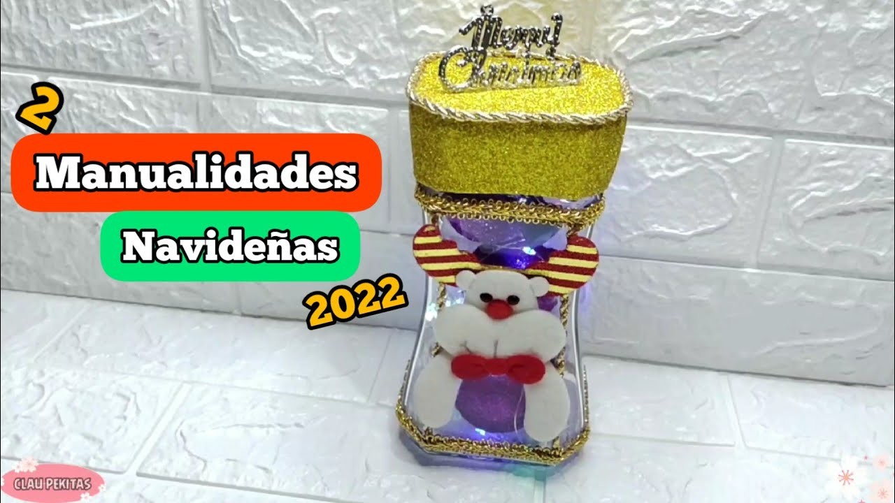 ADORNOS NAVIDEÑOS FÁCILES. IDEAS PARA RECICLAR para la NAVIDAD 2022. Con botes de Café
