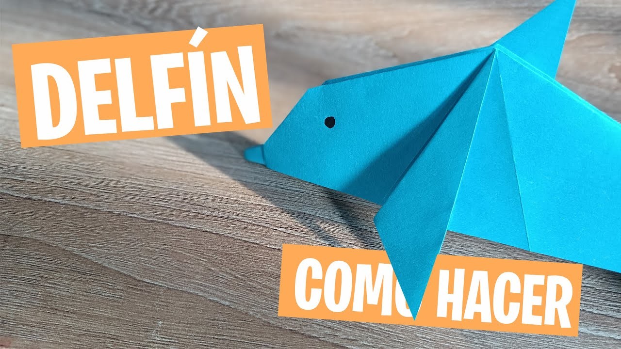COMO HACER DELFÍN DE PAPEL - Origami - DIY - Manualidades con Quiire #origamitutorial