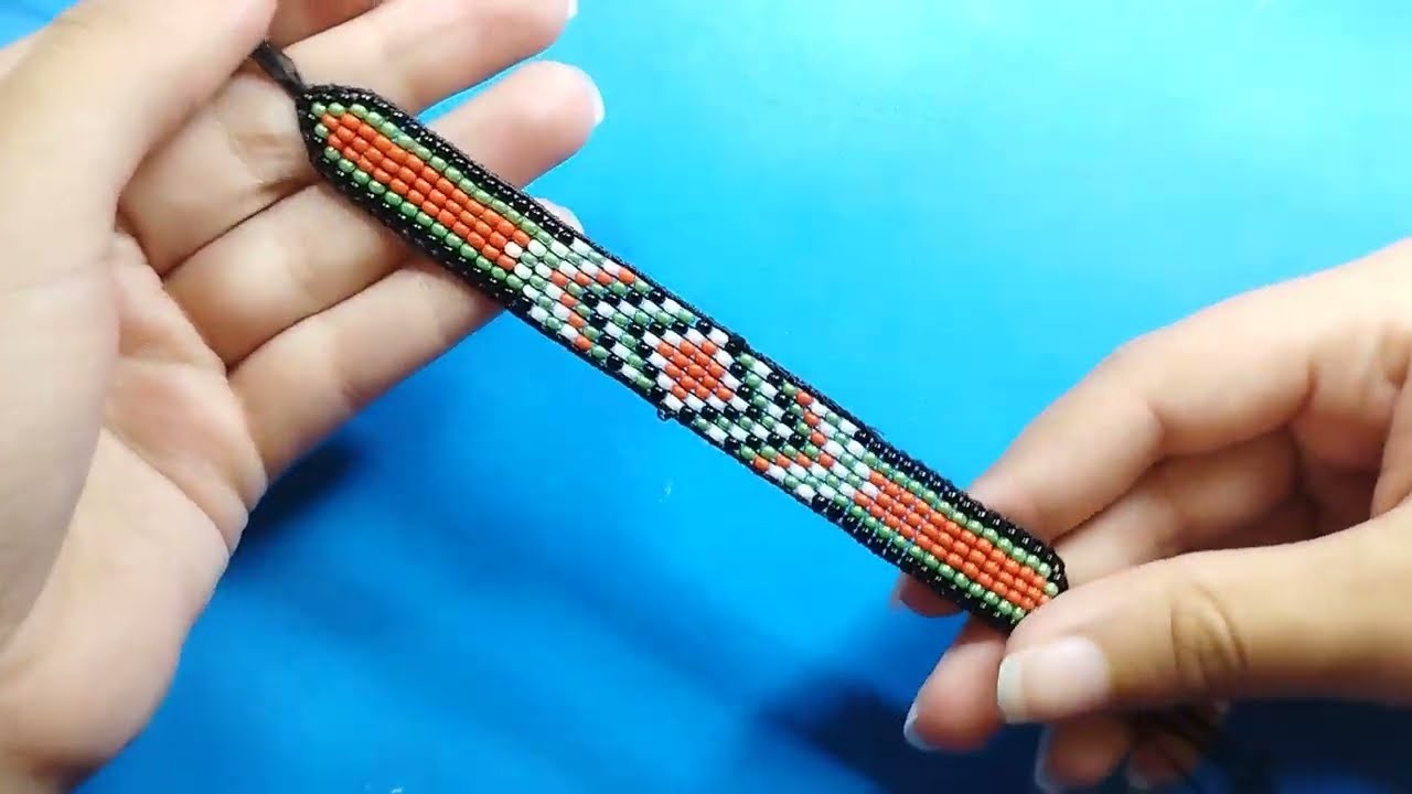 Como hacer pulsera estilo maya miyuki con telar