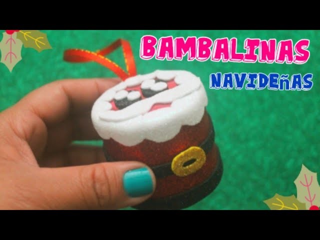 Diy- Adorno para el Árbol de Navidad*Santa Claus. Manualidades Navideñas