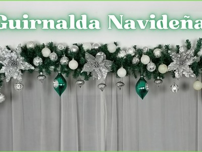 DIY????COMO UNA HACER GUIRNALDA NAVIDEÑA PARA ARCOS PARED????ADORNOS NAVIDEÑOS????MANUALIDADES NAVIDEÑAS 2022