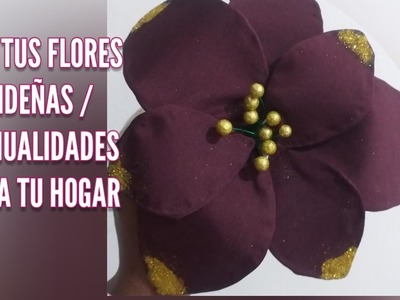 HAZ TUS FLORES NAVIDEÑAS. MANUALIDADES PARA TU HOGAR