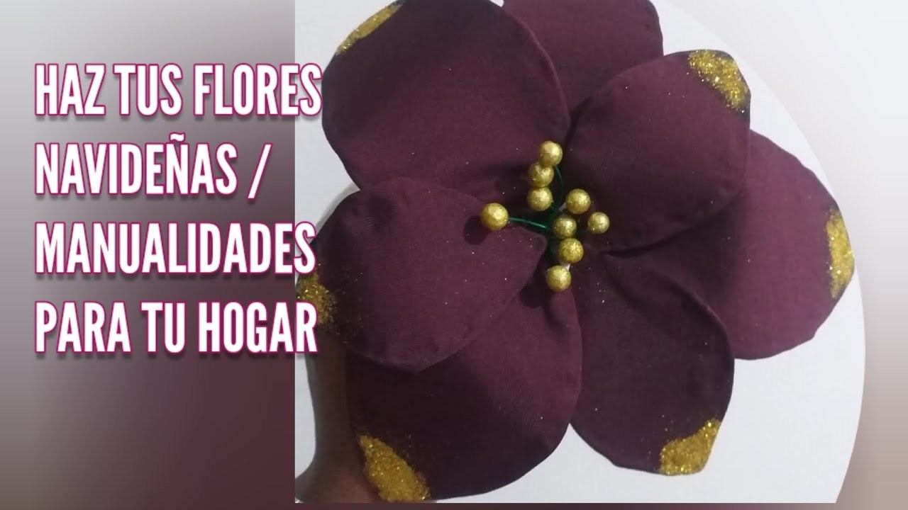 HAZ TUS FLORES NAVIDEÑAS. MANUALIDADES PARA TU HOGAR