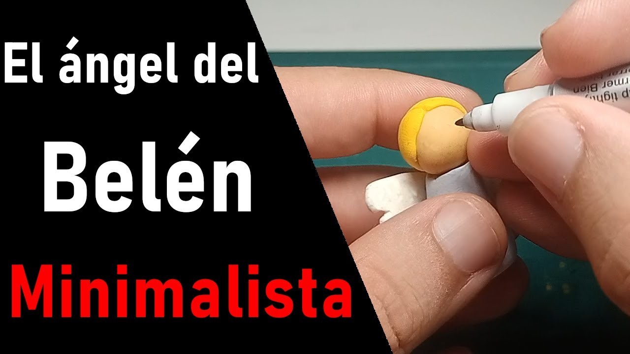 ???? Como hacer figura del Ángel del BELÉN fácil, con ARCILLA POLIMÉRICA. Belén infantil para niños