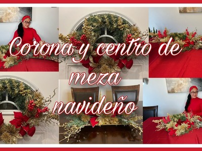 Corona y Centro De Mesa  Para Navidad  2022 Manualidades y decoración Navideña