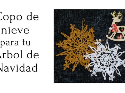 Copo de nieve a ganchillo tejido paso a paso  ☃❄