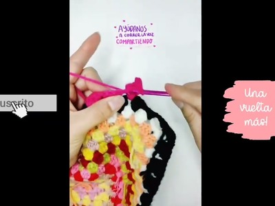 Crop top con 2 grannies a crochet ???? ¡Te encantará! ????