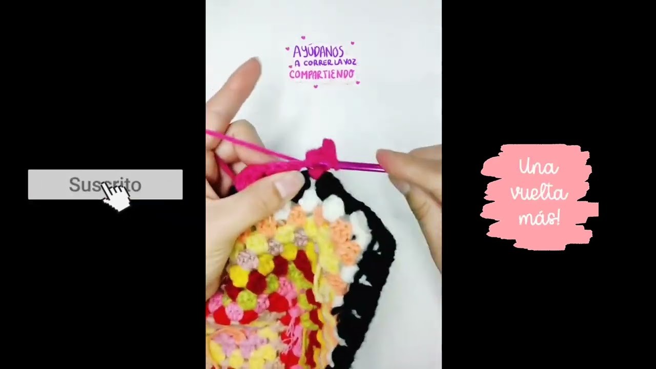 Crop top con 2 grannies a crochet ???? ¡Te encantará! ????