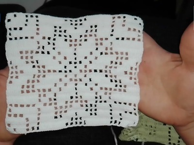 Cuadro navideño en crochet, PARTE 4