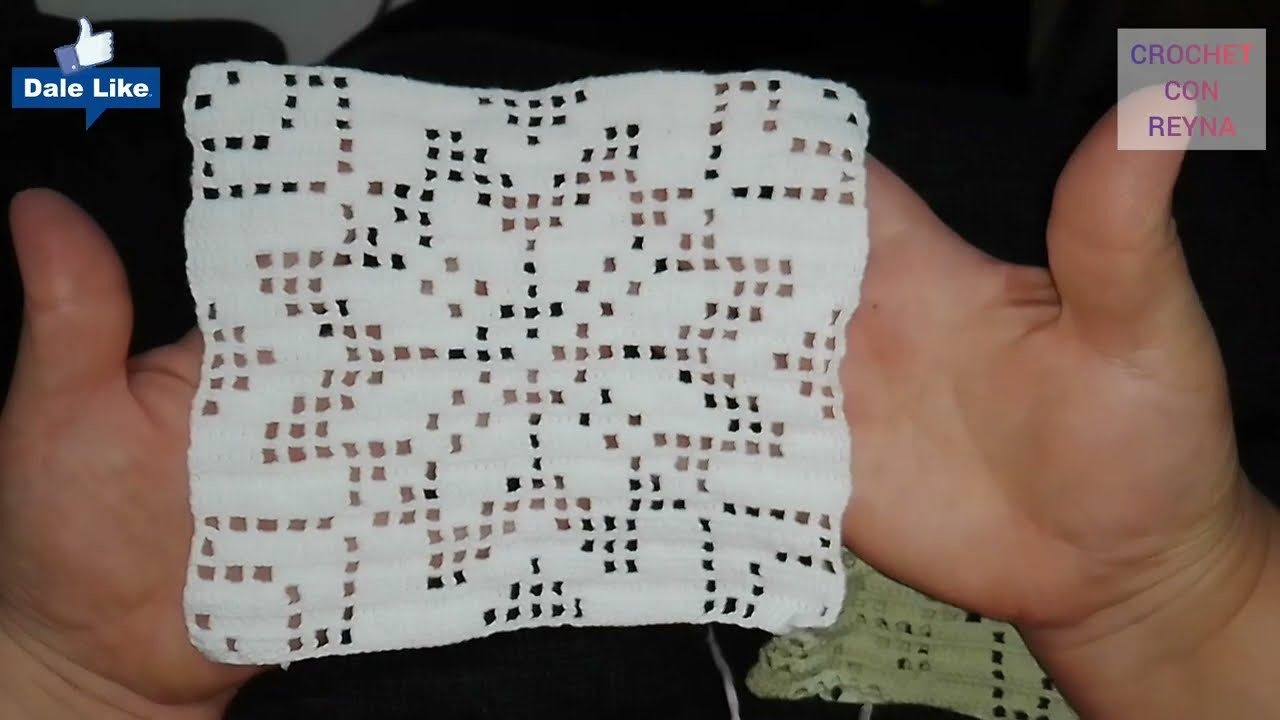 Cuadro navideño en crochet, PARTE 4