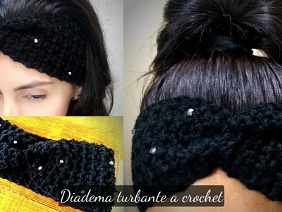 Diadema turbante tejida a crochet | Creaciones Paulina