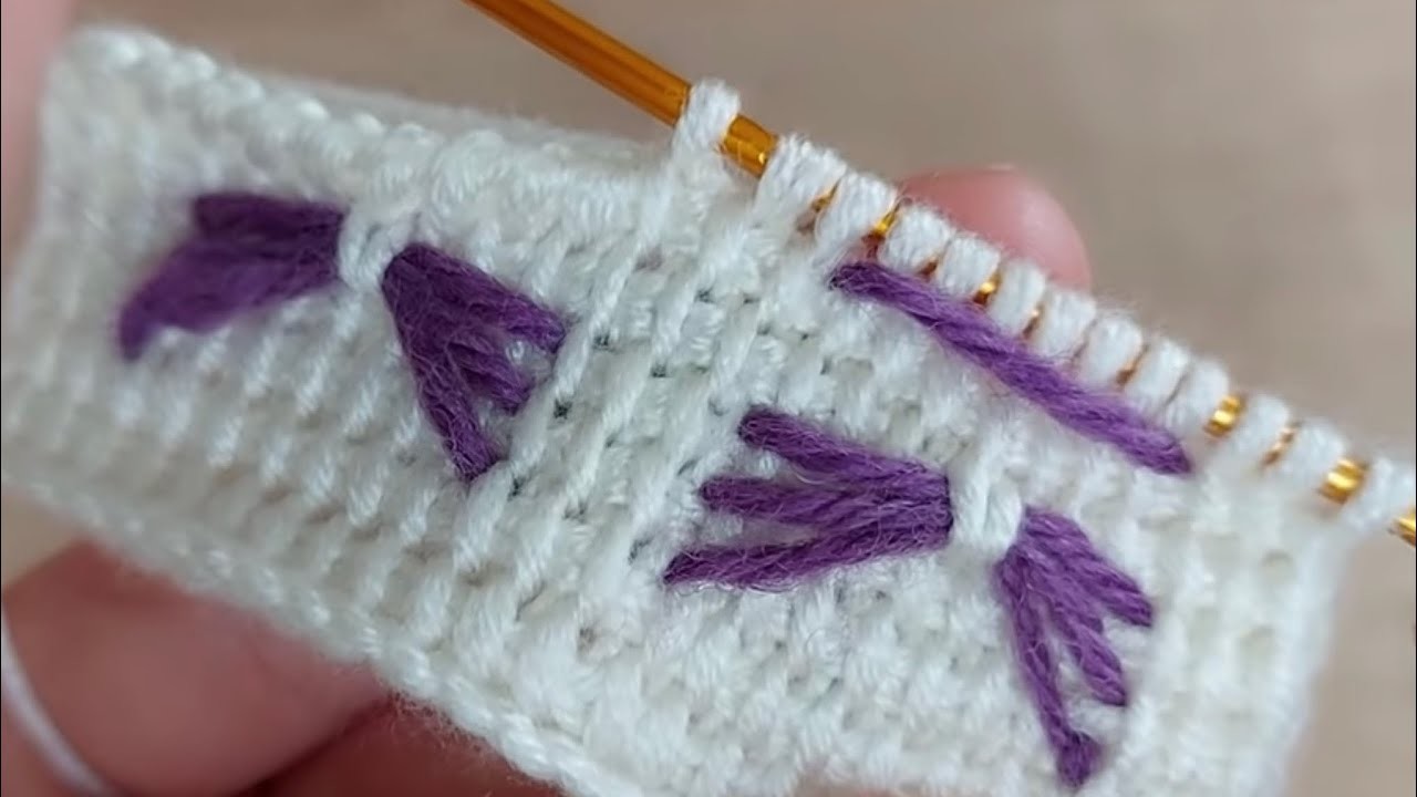 Hermosa puntada para manta de bebé en crochet tunecino paso a paso no te lo pierdas