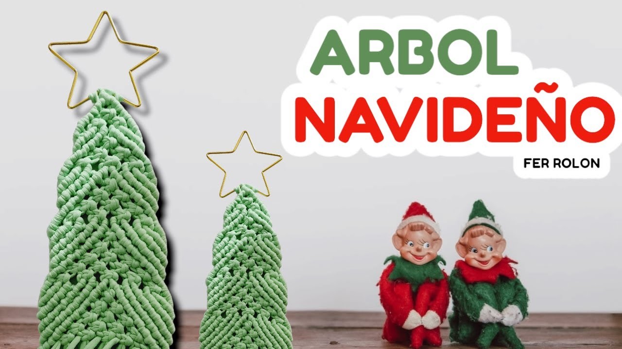 ARBOL NAVIDEÑO A MACRAME. FER ROLON.MACRAMEPASOAPASO