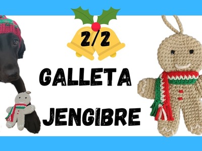 GALLETA DE JENGIBRE a crochet   ADORNOS para el arbol de Navidad a Crochet. Tutorial PASO A PASO 2.2