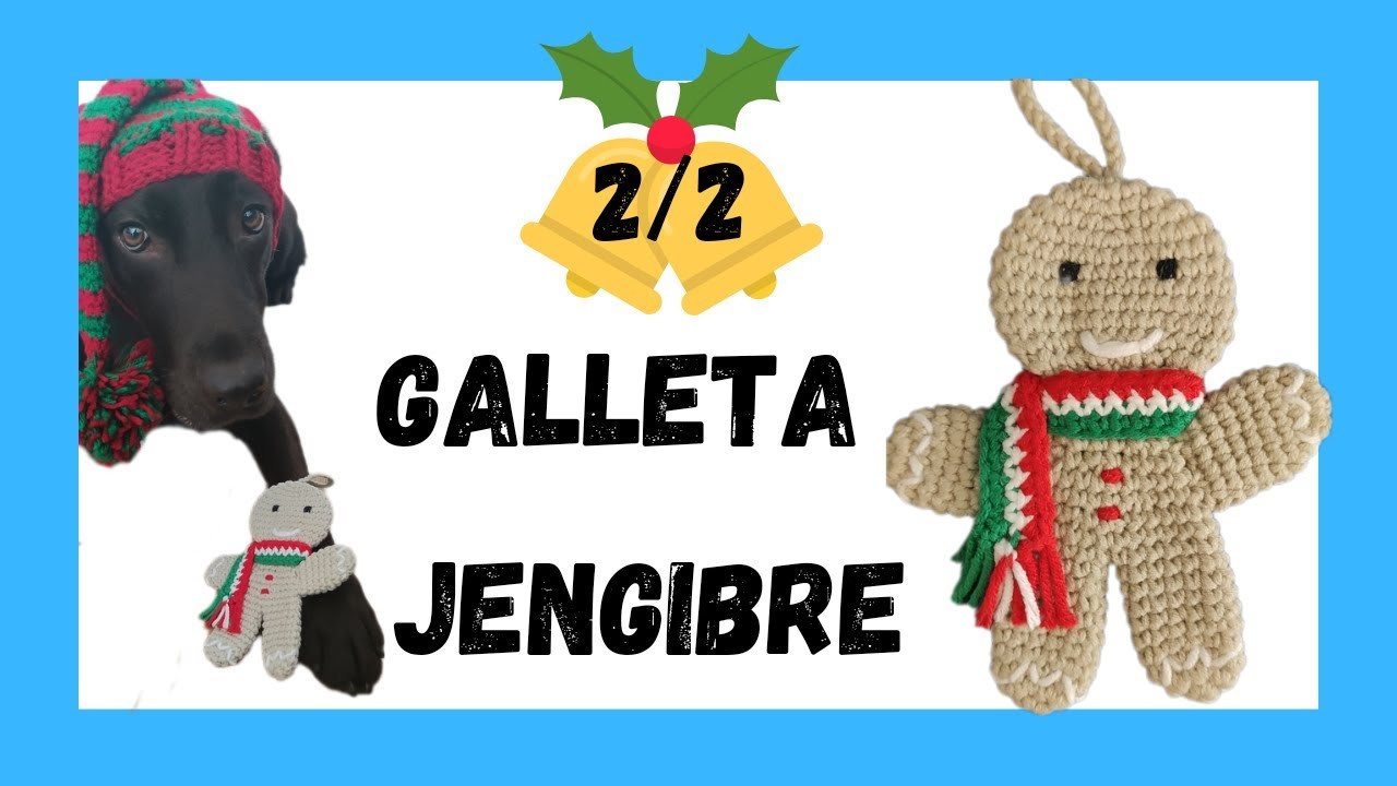 GALLETA DE JENGIBRE a crochet   ADORNOS para el arbol de Navidad a Crochet. Tutorial PASO A PASO 2.2