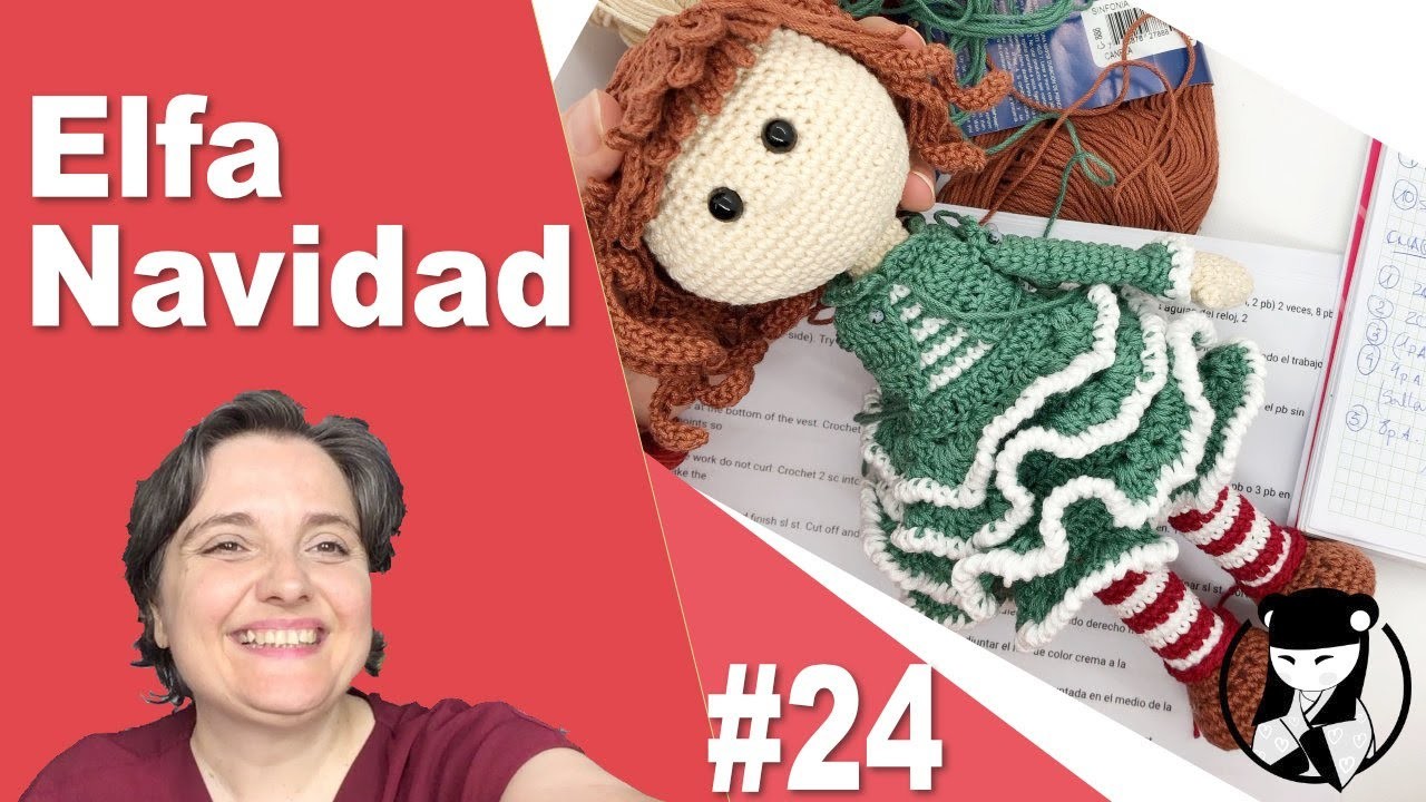 Muñeca de navidad 24 amigurumi