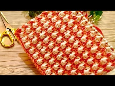 WOW! ???? Very Easy Crochet. How to do Crochet knitting for beginners. crochet baby blanket