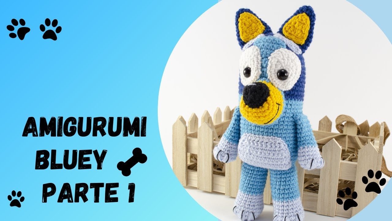 ???????? Amigurumi Bluey A Crochet.Amigurumi Bluey Perro.Crochet Bluey Tutorial - PARTE 1