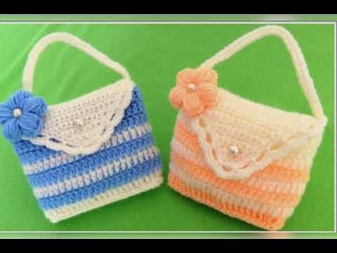 BOLSOS PARA DAMA Y NIÑAS TEJIDOS A CROCHET,DISEÑOS MULTICOLOR PARA INSPIRAR Y RECREAR