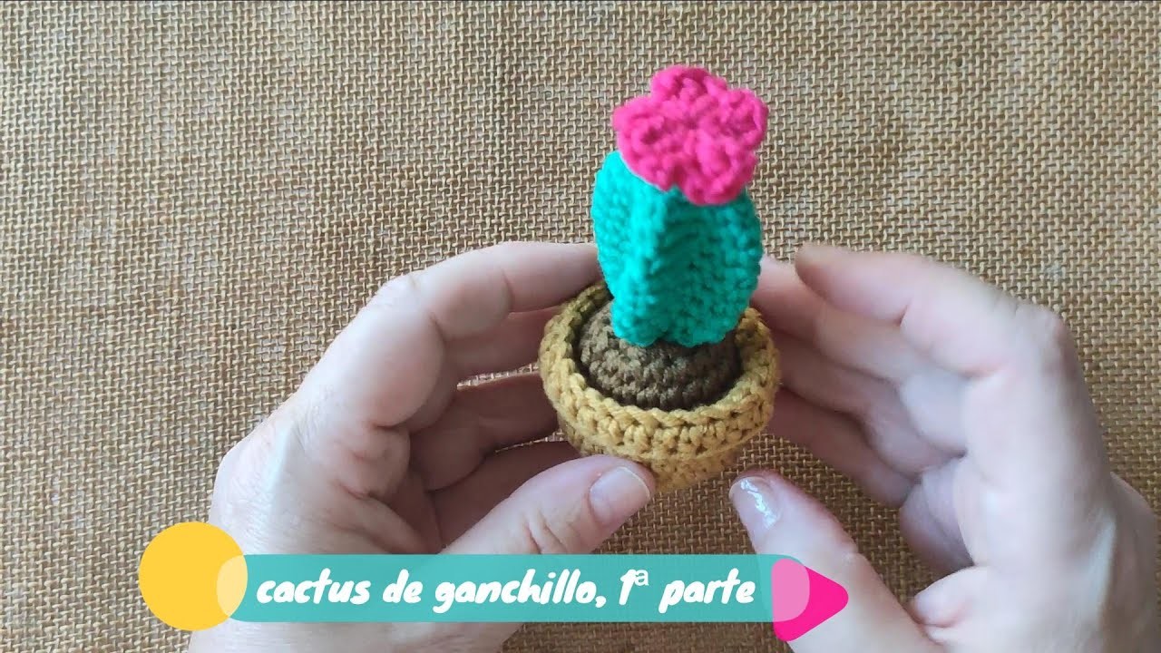 Cactus de ganchillo.crochet cactus - parte I