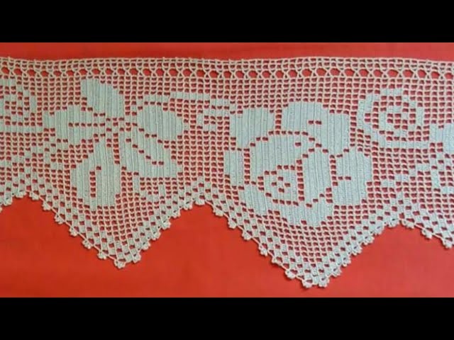 CENEFAS TEJIDAS A CROCHET BELLOS DISEÑOS PARA SERVILLETAS MANTELES ALMOHADONES CORTINAS Y MÁS