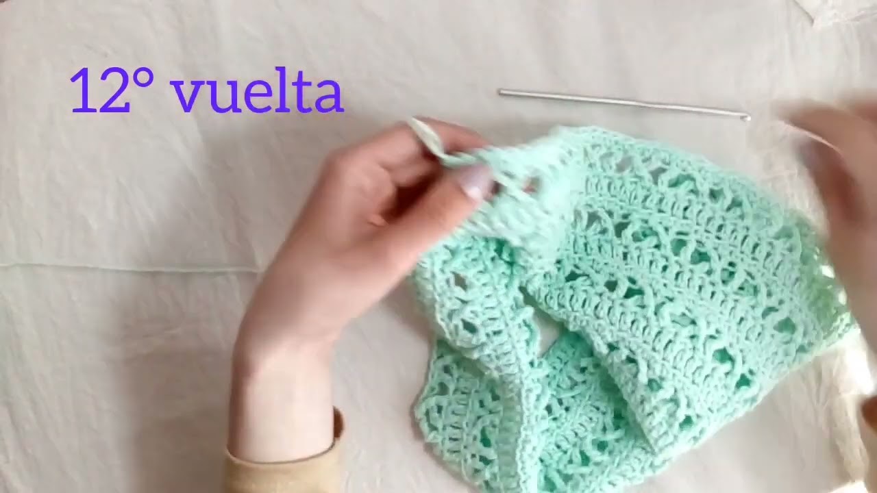 Final Canesú Serie Menta???? crochet paso a paso #crochet #aprenderatejer #diy #argentina