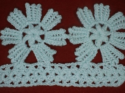 Puntillas de tejidos para mantitas y colchas_ elsa wool craft. ++