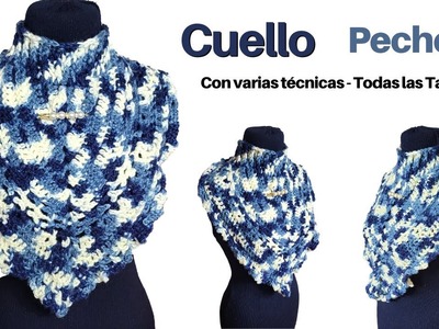 Cuello Pechera a Crochet y Dos Agujas – Súper fácil de tejer y práctico ???? Tejidos Originales