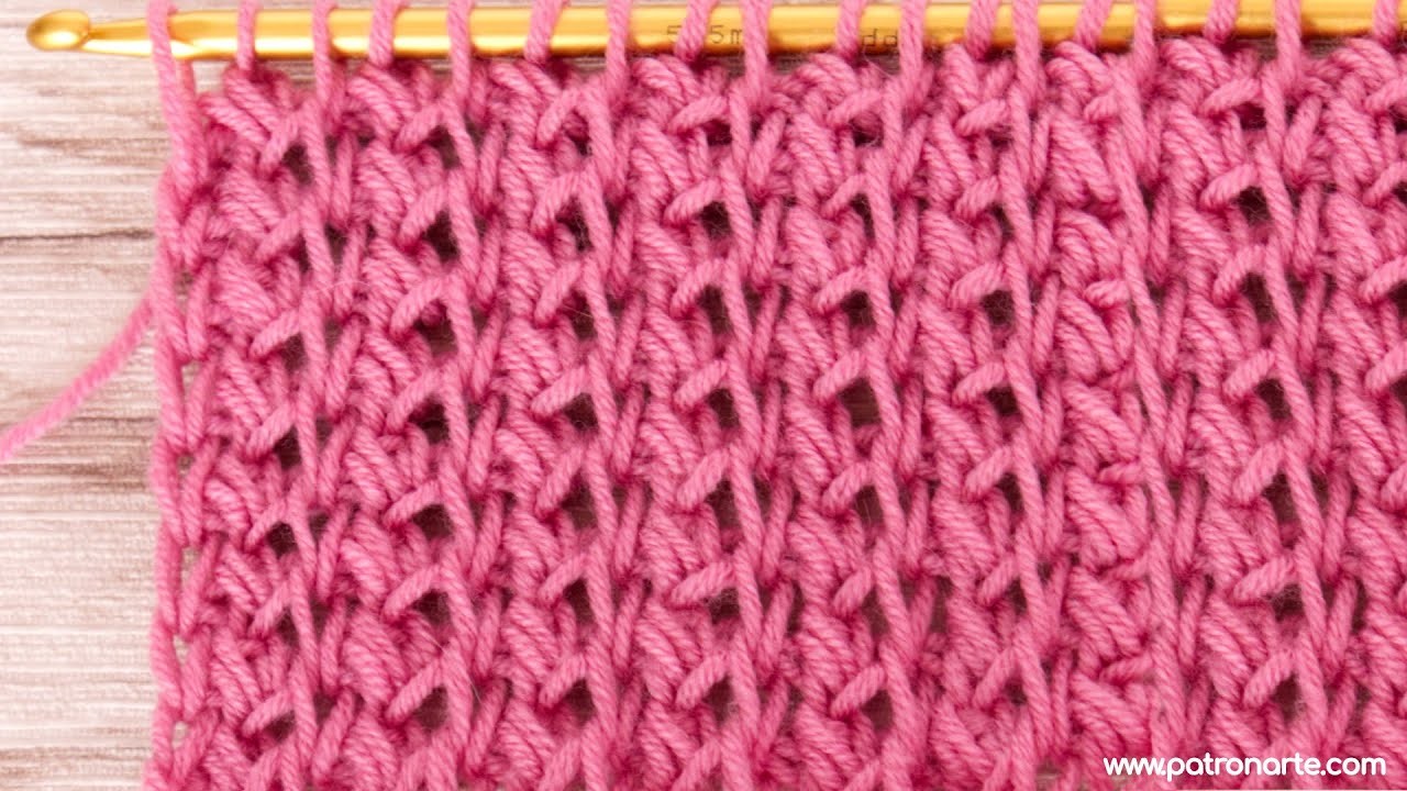 Cómo Tejer el Punto Tunecino Pilar Puff de Crochet Tunecino Paso a Paso Fácil, Divertido y Original