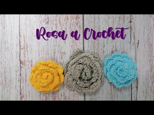 Crea varias en Poco Tiempo, Rosa a Crochet paso a paso ????