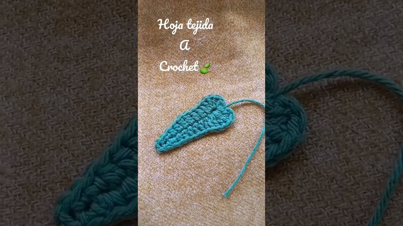 ????HOJA TEJIDA A CROCHET????#patroncrochet #crochet #tejido