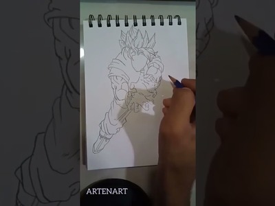 How To draw Goku | kamhehamheha | #artenart